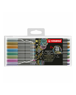 STABILO Pen 68 Metallic Premium viltstift 8 stuks Etui