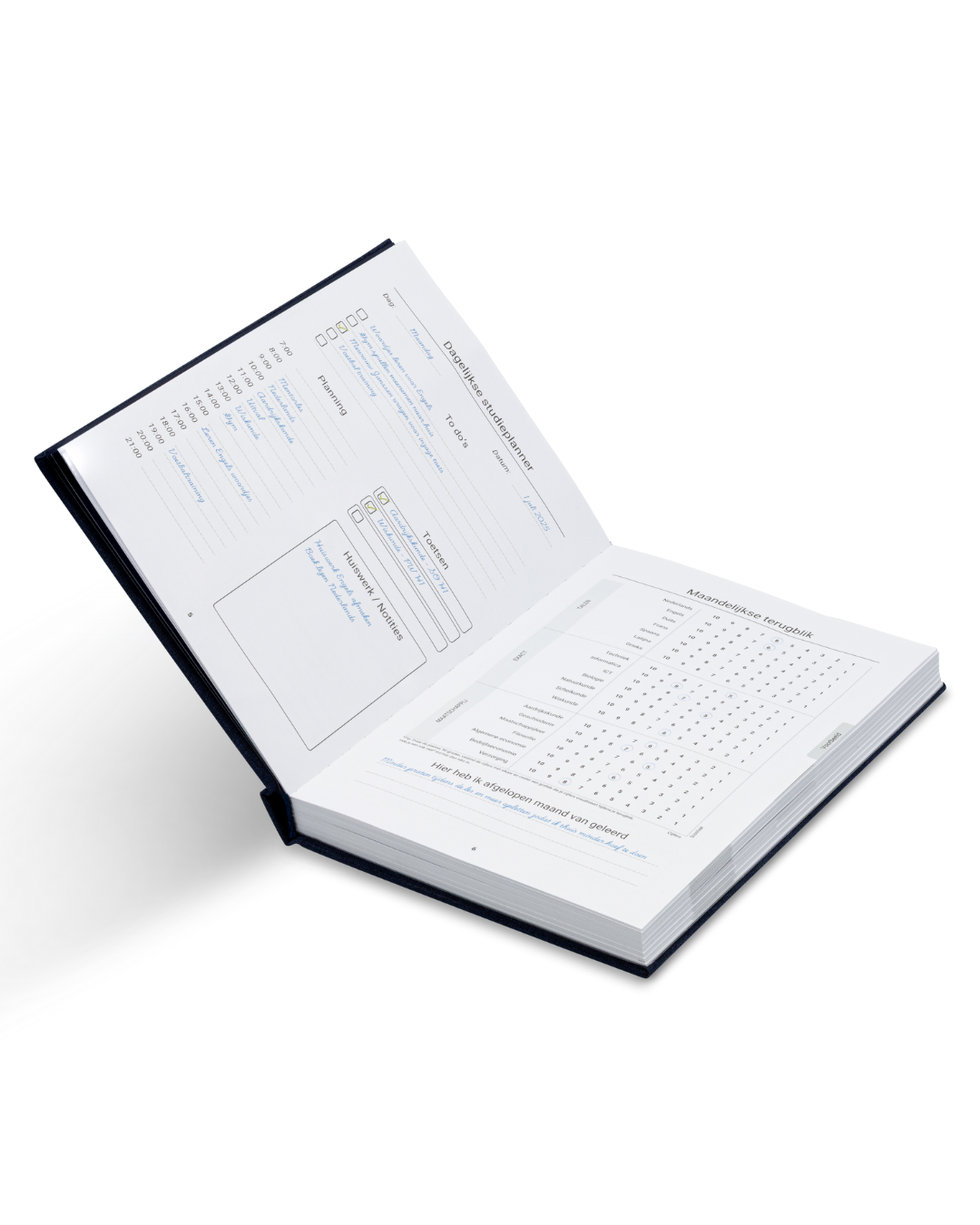 Grip blauw – De nummer 1 middelbare school planner - Academia Now - Schoolspullen voor de middelbare school, schoolplanner, agenda, notitieboek, flashcards, Stabilo- en Oxford schoolspullen voor beter plannen en leren - Hard Work Beats Talent