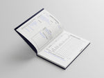 Middelbare schoolplanner met dagschema en maandelijkse terugblik, geeft leerlingen structuur en helpt met reflectie