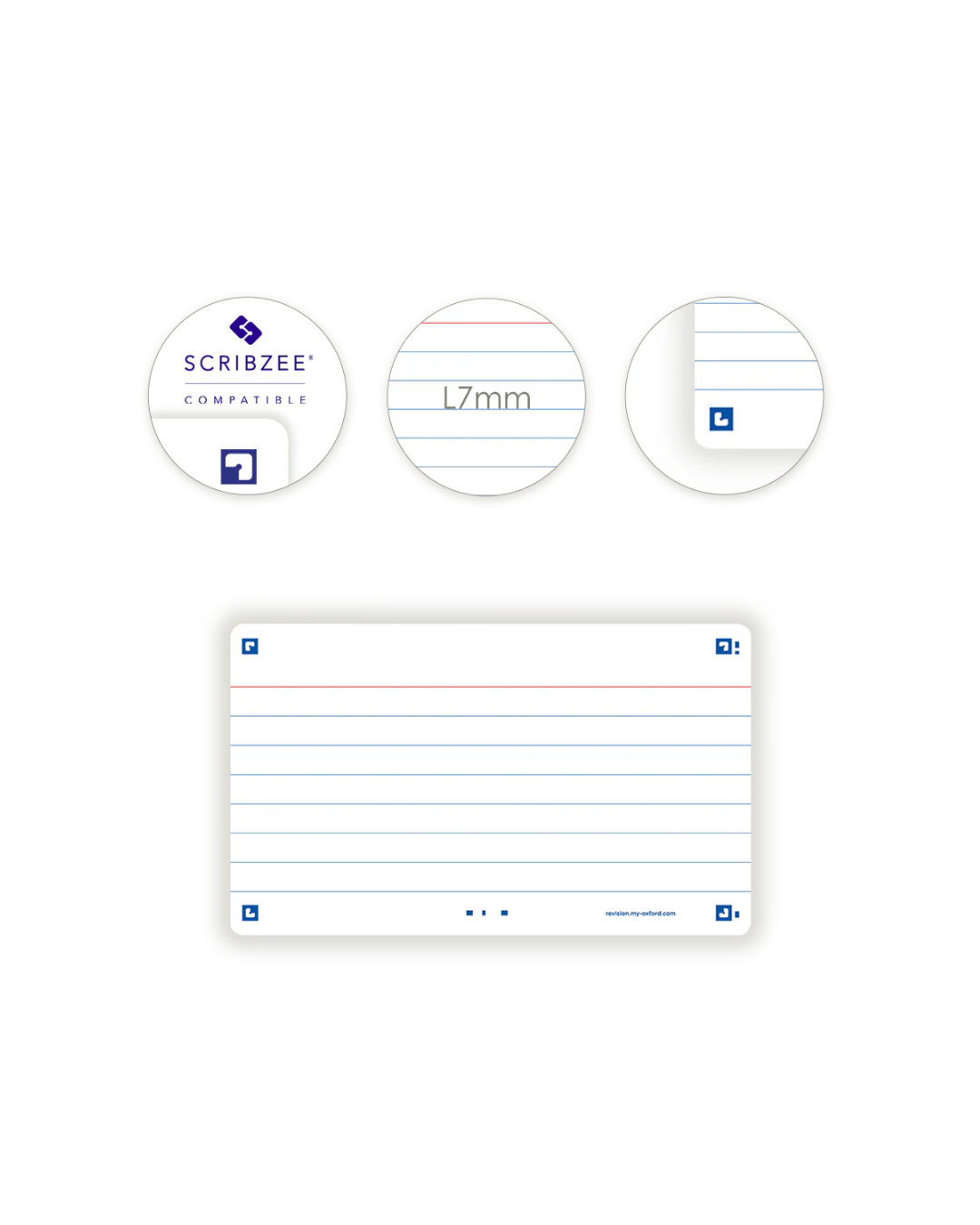 OXFORD flashcards A7 pak - 80 stuks multicolor - Academia Now - Schoolspullen voor de middelbare school, schoolplanner, agenda, notitieboek, flashcards, Stabilo- en Oxford schoolspullen voor beter plannen en leren - Hard Work Beats Talent