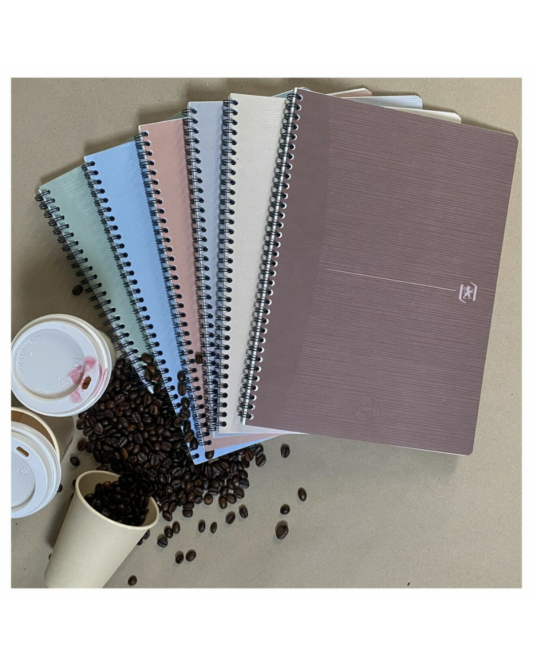 Oxford Notebook My Rec’up A5 Gelinieerd Nude Pink - Academia Now - Schoolspullen voor de middelbare school, schoolplanner, agenda, notitieboek, flashcards, Stabilo- en Oxford schoolspullen voor beter plannen en leren - Hard Work Beats Talent