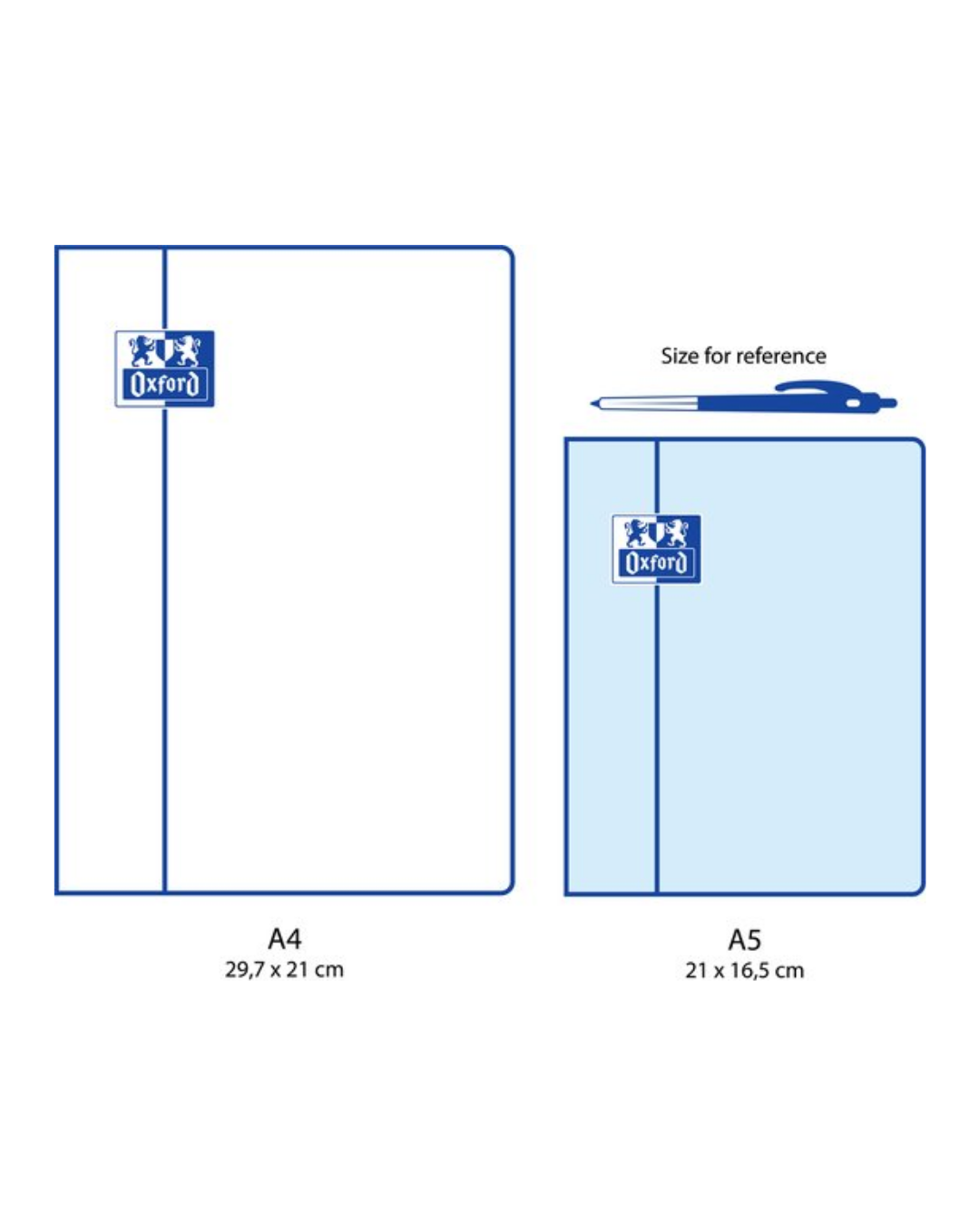 Oxford schrift lijn - A5 donkerblauw - Academia Now- Schoolspullen voor de middelbare school, schoolplanner, agenda, notitieboek, flashcards, Stabilo- en Oxford schoolspullen voor beter plannen en leren - Hard Work Beats Talent