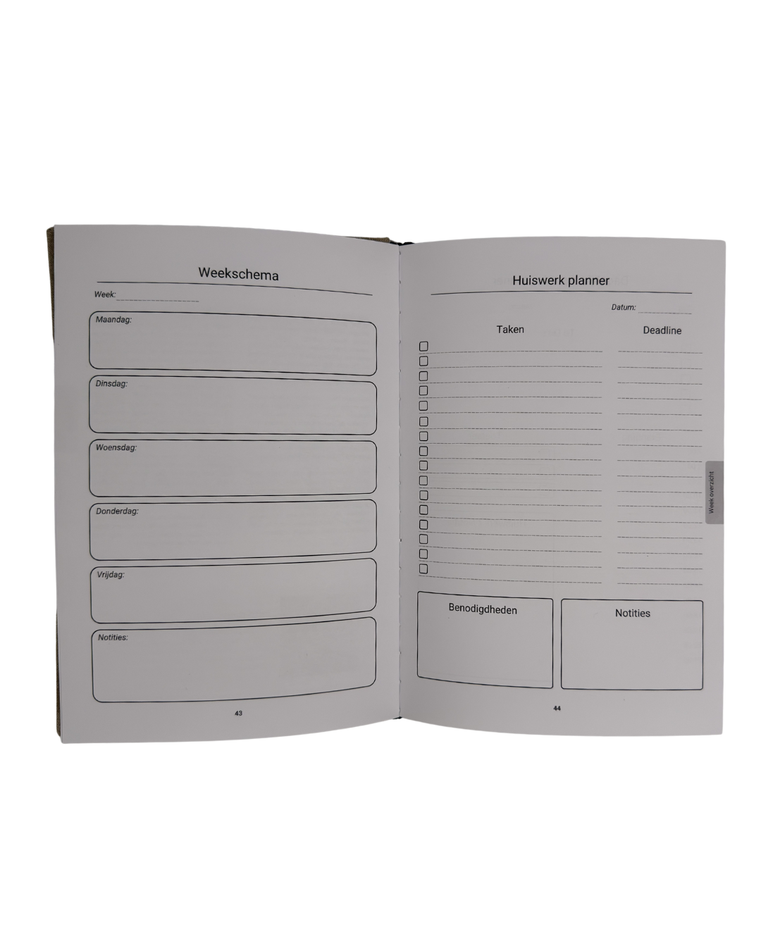 Grip beige – De nummer 1 middelbare school planner - Academia Now - Schoolspullen voor de middelbare school, schoolplanner, agenda, notitieboek, flashcards, Stabilo- en Oxford schoolspullen voor beter plannen en leren - Hard Work Beats Talent