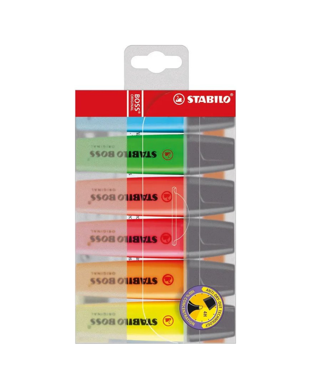 STABILO BOSS ORIGINAL markeerstiften etui - 6 kleuren - Academia Now - Schoolspullen voor de middelbare school, schoolplanner, agenda, notitieboek, flashcards, Stabilo- en Oxford schoolspullen voor beter plannen en leren - Hard Work Beats Talent