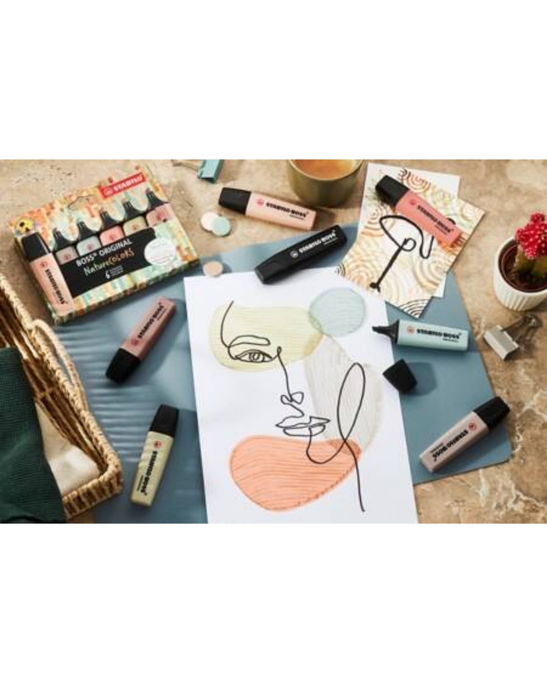 STABILO BOSS Tekstmarker Nature - 6 Stuks - Academia Now - Schoolspullen voor de middelbare school, schoolplanner, agenda, notitieboek, flashcards, Stabilo- en Oxford schoolspullen voor beter plannen en leren - Hard Work Beats Talent