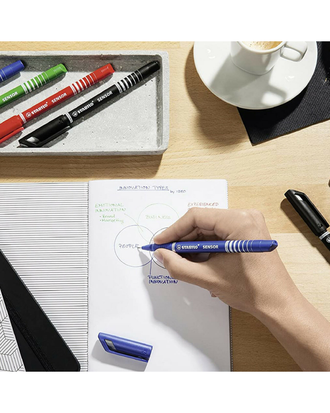 STABILO Pen 68 Premium Viltstift 6 stuks Etui Neon Kleuren