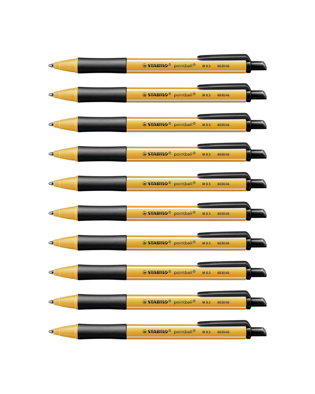 STABILO pointball pen zwart - 1 stuk - Academia Now - Schoolspullen voor de middelbare school, schoolplanner, agenda, notitieboek, flashcards, Stabilo- en Oxford schoolspullen voor beter plannen en leren - Hard Work Beats Talent