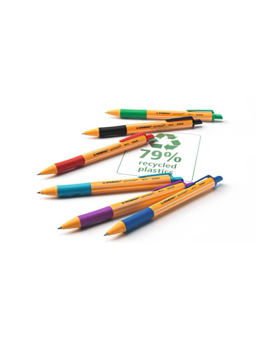 STABILO pointball pen zwart - 1 stuk - Academia Now - Schoolspullen voor de middelbare school, schoolplanner, agenda, notitieboek, flashcards, Stabilo- en Oxford schoolspullen voor beter plannen en leren - Hard Work Beats Talent