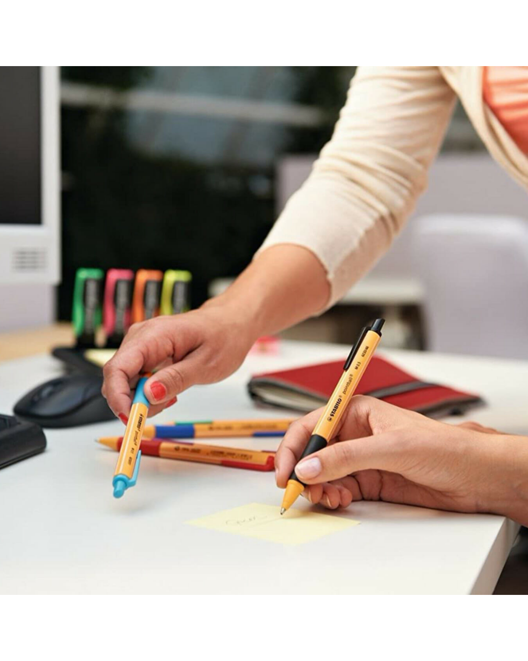 STABILO pointball pen zwart - 1 stuk - Academia Now - Schoolspullen voor de middelbare school, schoolplanner, agenda, notitieboek, flashcards, Stabilo- en Oxford schoolspullen voor beter plannen en leren - Hard Work Beats Talent