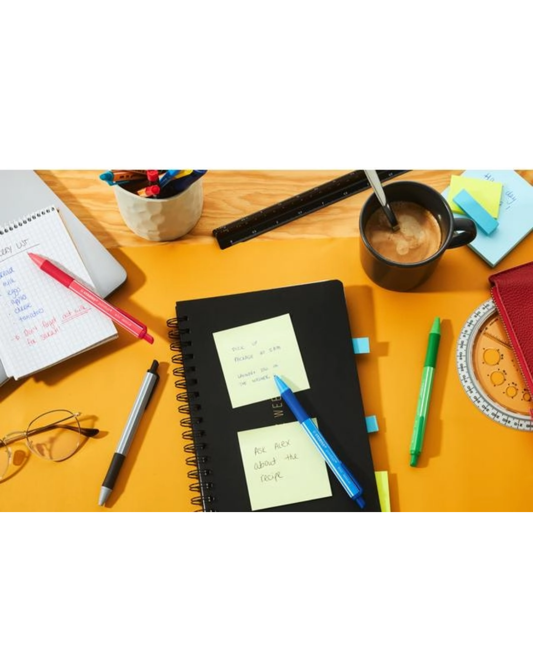 STABILO pointball colorful pen zwart - 1 stuk - Academia Now - Schoolspullen voor de middelbare school, schoolplanner, agenda, notitieboek, flashcards, Stabilo- en Oxford schoolspullen voor beter plannen en leren - Hard Work Beats Talent