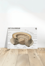 Educatieve Colosseum poster – Romeins amfitheater als wanddecoratie, ideaal voor geschiedenislessen