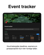 Event tracker studentenplanner – deadlines, examens en groepsprojecten eenvoudig plannen en organiseren.