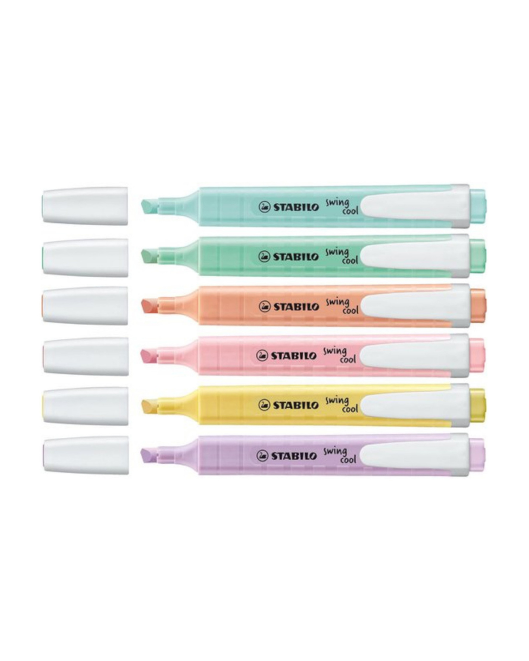 STABILO swing cool Markeerstift Pastel Edition 6 stuks