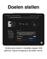 Ultieme productiviteitsplanner – doelen stellen in duidelijke stappen. Houd overzicht, volg voortgang en bereik sneller je doelen met deze digitale Notion template.