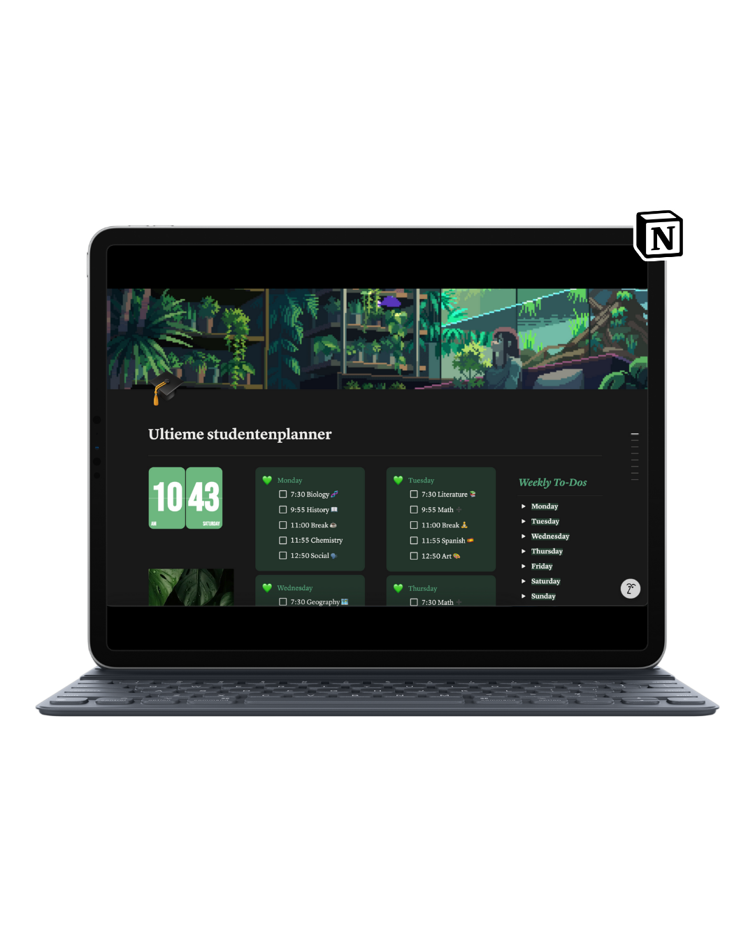 Ultieme Studentenplanner - Academia Now - Schoolspullen voor de middelbare school, schoolplanner, agenda, notitieboek, flashcards, Stabilo- en Oxford schoolspullen voor beter plannen en leren - Hard Work Beats Talent
